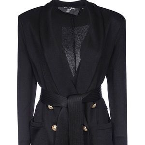 Balmain double breasted belted blazer
